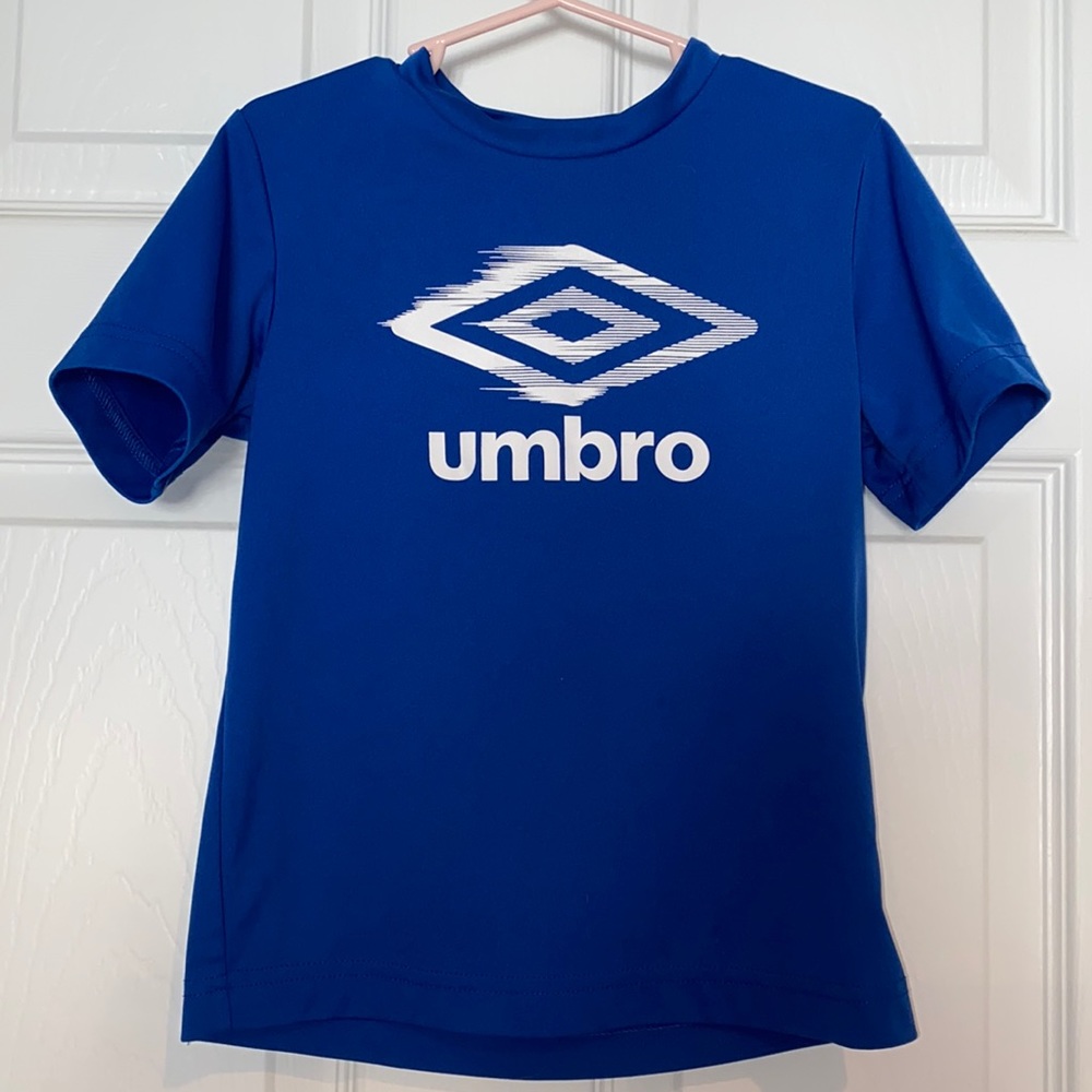 Blue Umbro logo short sleeve